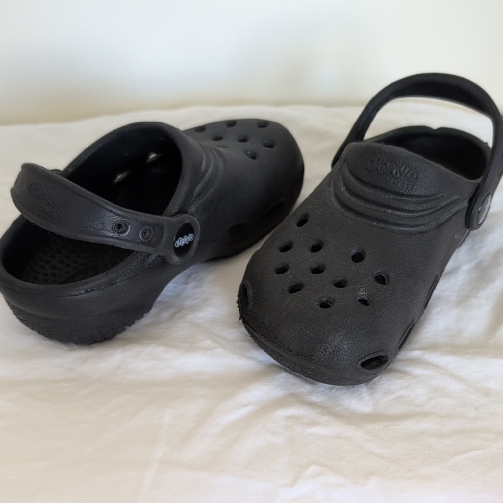 Kids Black Crocs